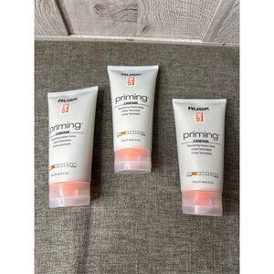 Rusk Priming Creme Resurfacing Texture Hair Styling 5.3 Oz Bundle of 3 Tubes
